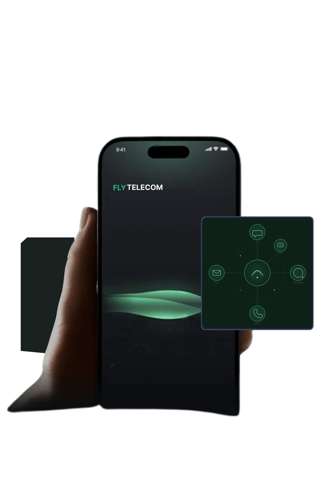 Fly Telecom global messaging platform on mobile